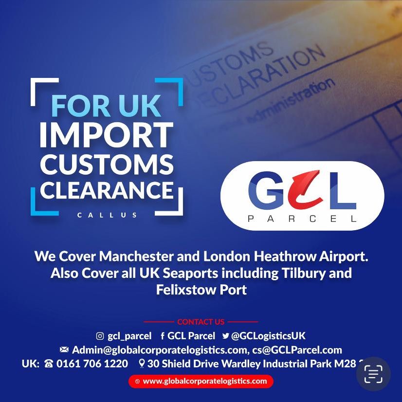 Customs Clearance specialist import clearance at Manchester Airport