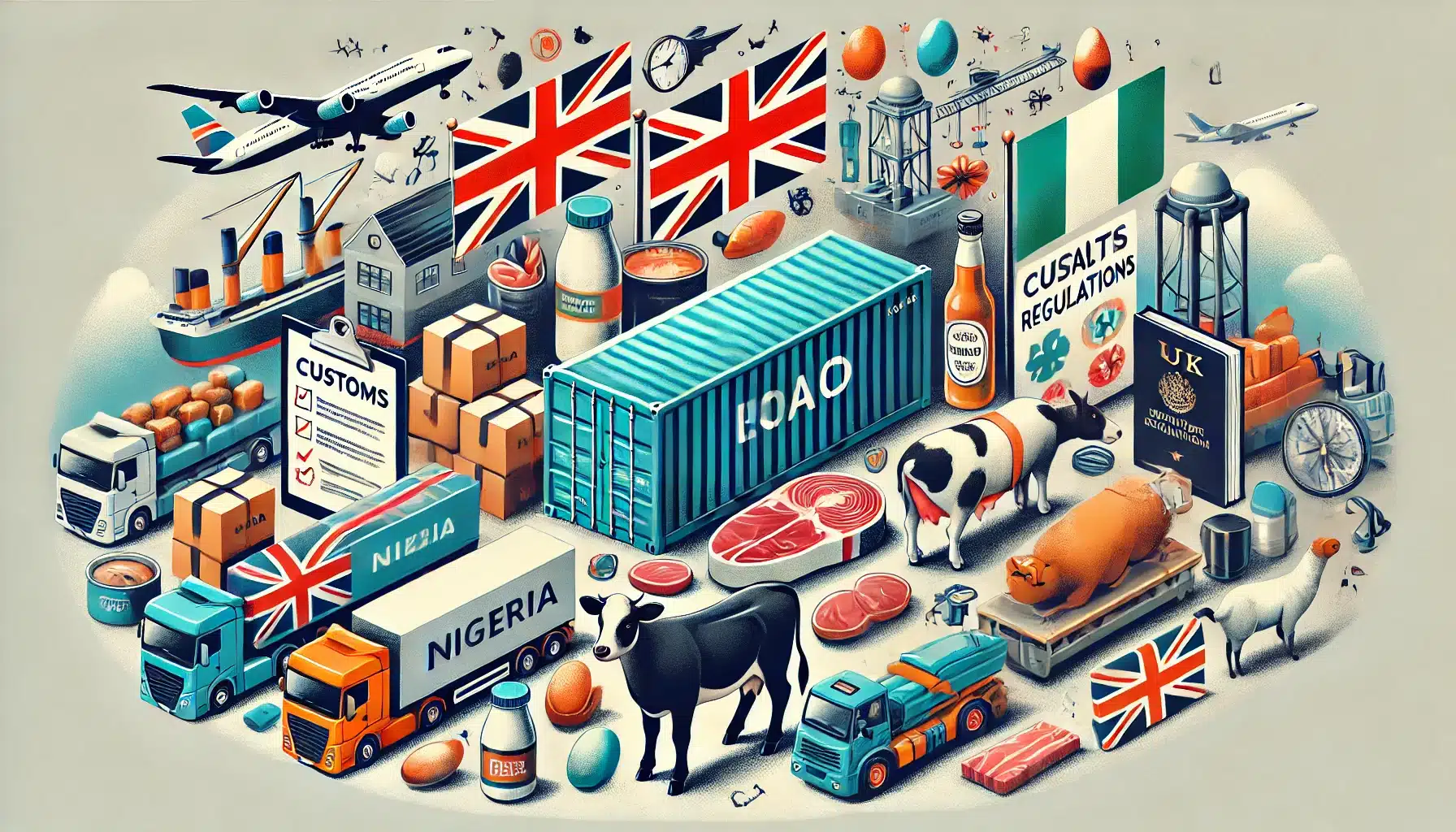 Expert guidance on importing products of animal origin (POAO) from Nigeria to the UK, ensuring compliance with all import regulations and procedures.